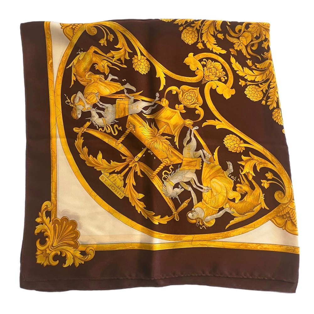 St. John Silk Equestrian Scarf